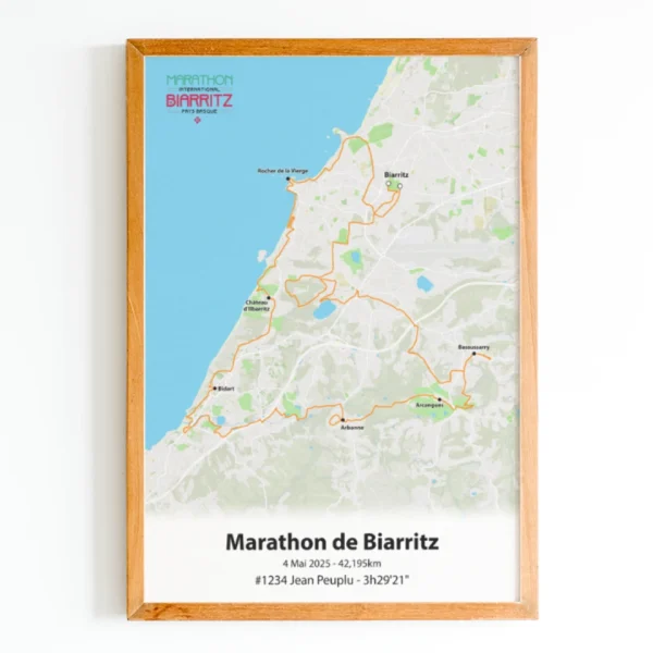 affiche marathon de biarritz