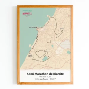 affiche semi marathon de Biarritz