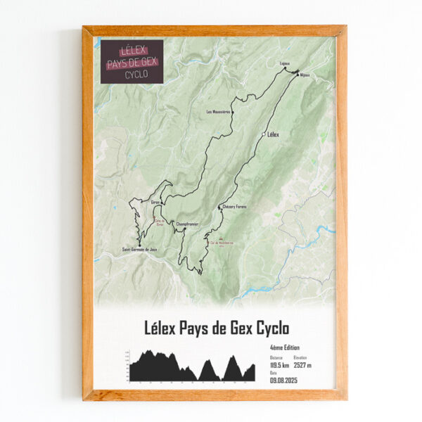 affiche Lelex pays de gex cyclo