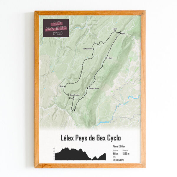 Affiche Lelex Pays de Gex Cyclo 81km