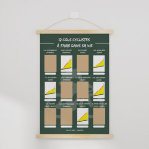 Recette du Gâteau Sport 2 carte à gratter profils des 12 cols cyclistes à faire dans sa vie