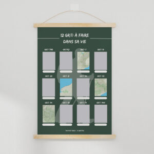 Affiches Randonnée à Gratter : Collectionnez Vos GR & Sentiers 3 Carte à Gratter 12 GR® à faire dans sa vie
