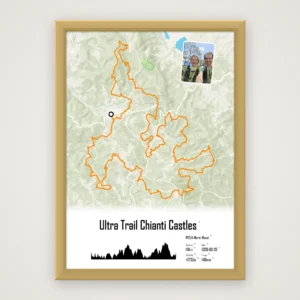 Percorso UTMB® - Ultra Trail du Mont Blanc 12 poster personalizatto chiant ultra trail