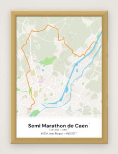 Affiche Semi Marathon de Caen