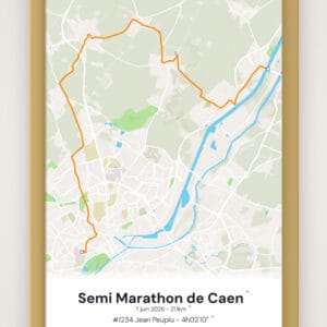 Affiche Semi Marathon de Caen
