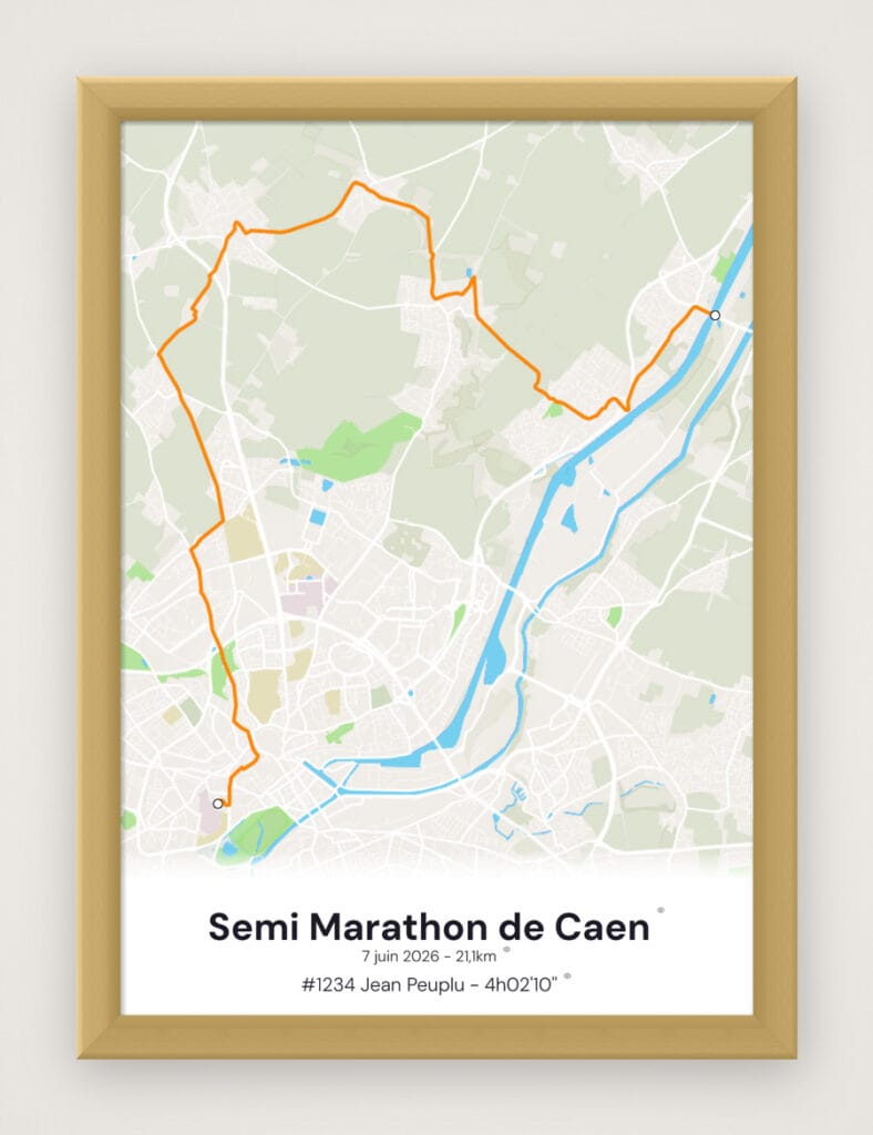 Affiche Semi Marathon de Caen