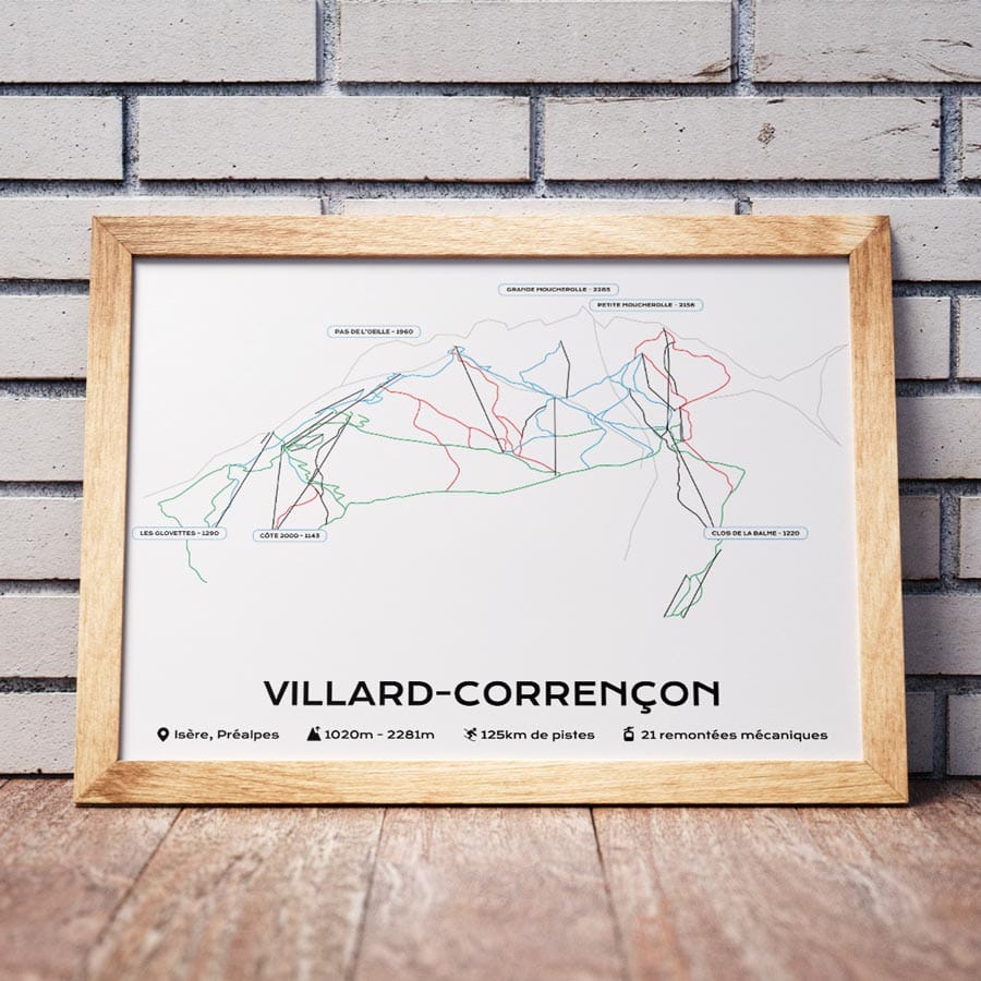 Affiche Station Villard Corrençon 1 affiche station villard corrençon